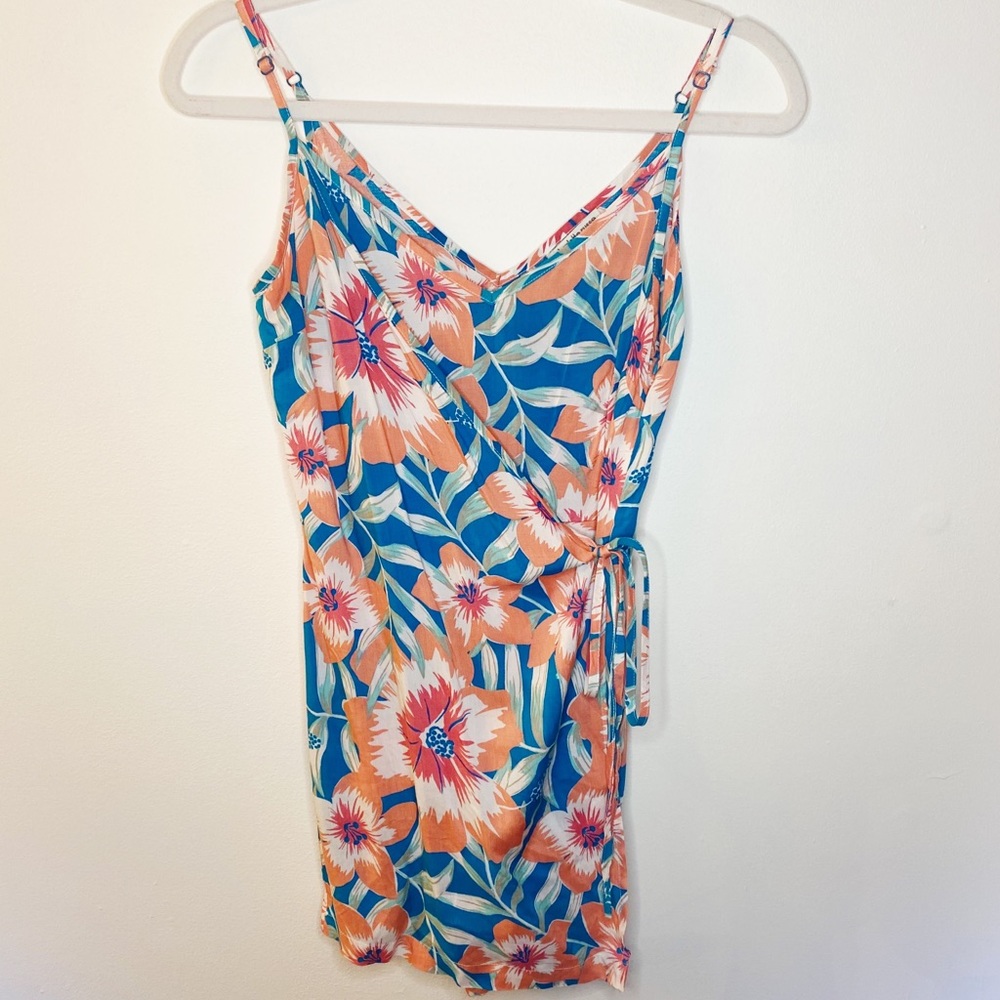 Charlotte Russe Floral Tie Romper